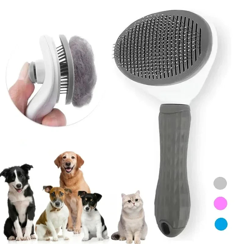 La brosse Pattoune retient les poils morts, pour chats et chiens