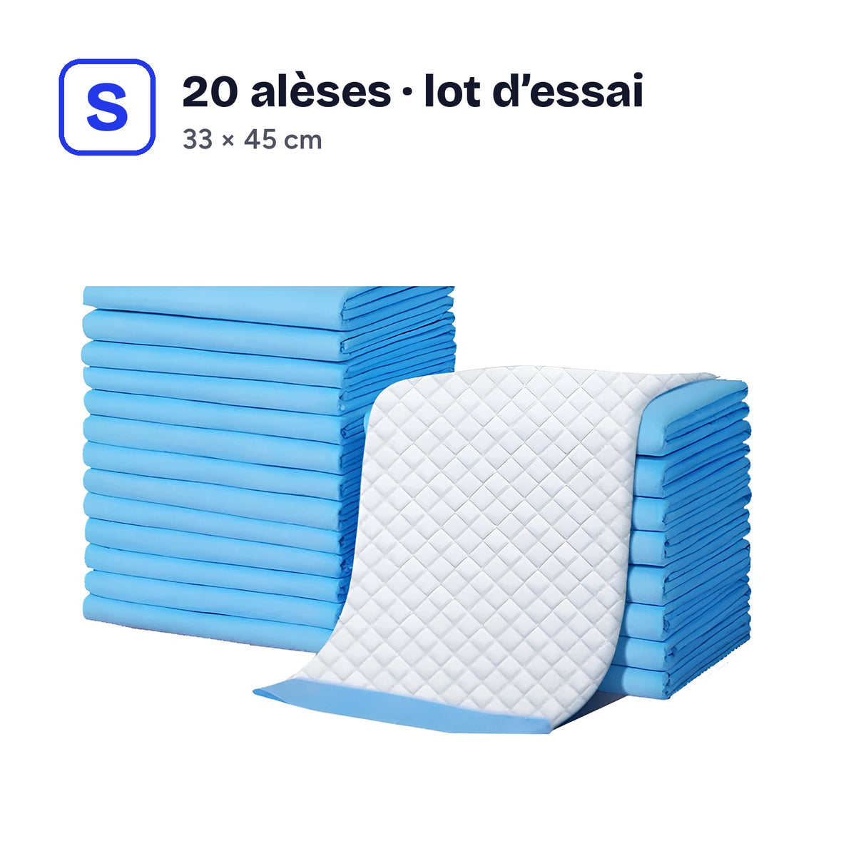 Alèses taille S, lot d’essai de 20