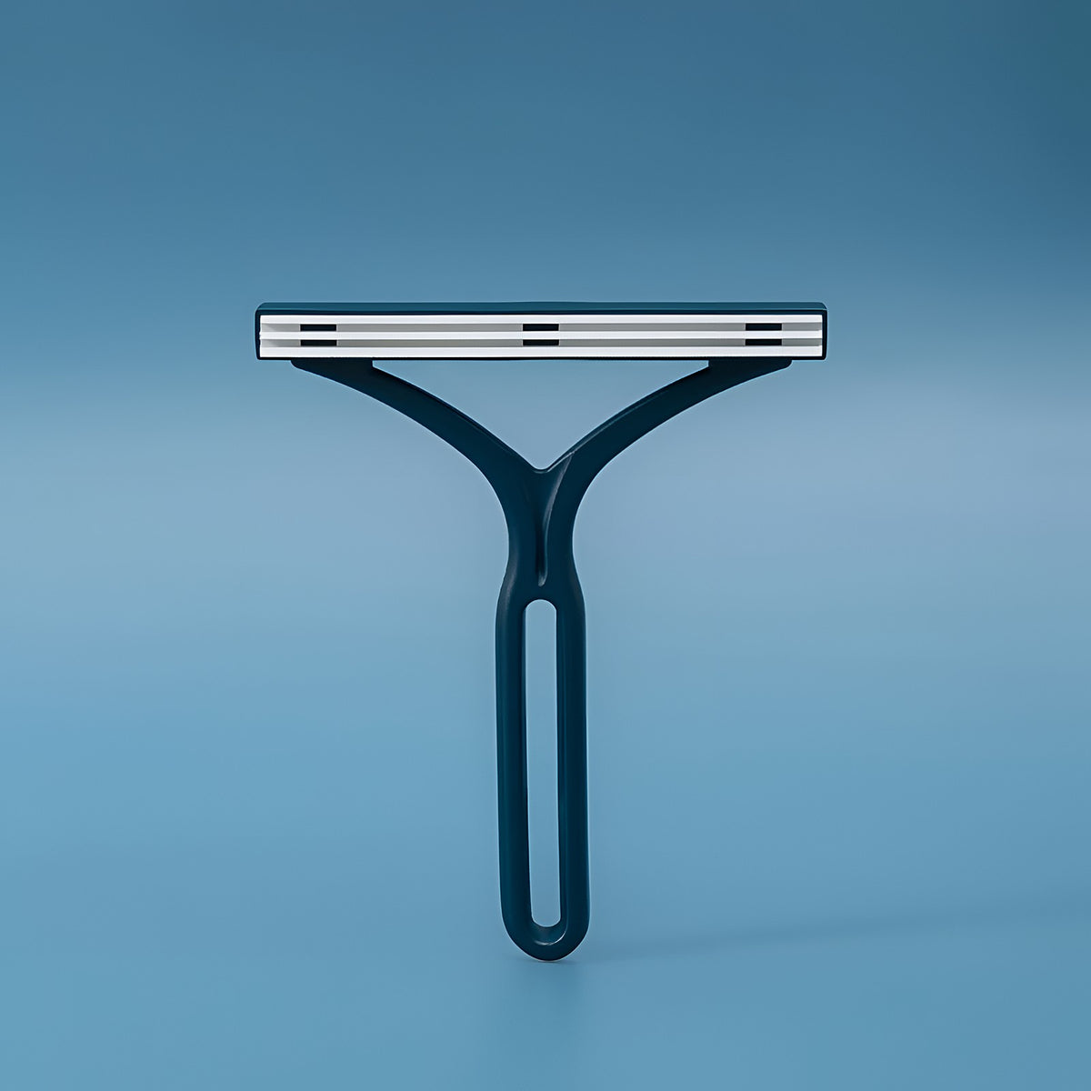 Brosse ramasse-poils en plastique bleu marine