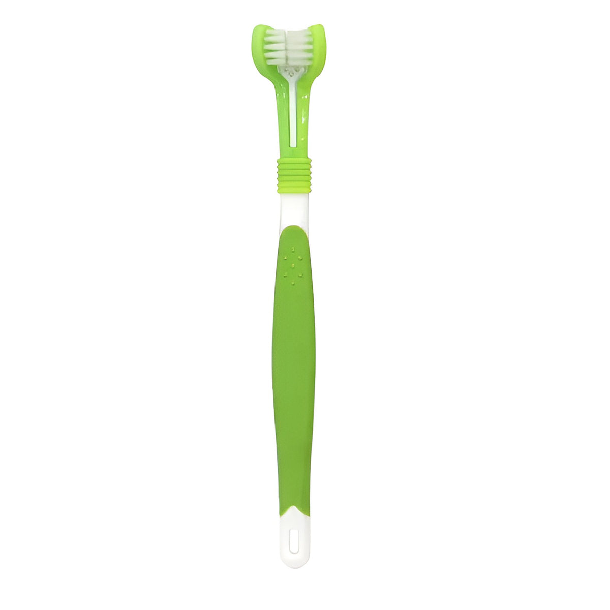Brosse à dents 3 faces vert clair