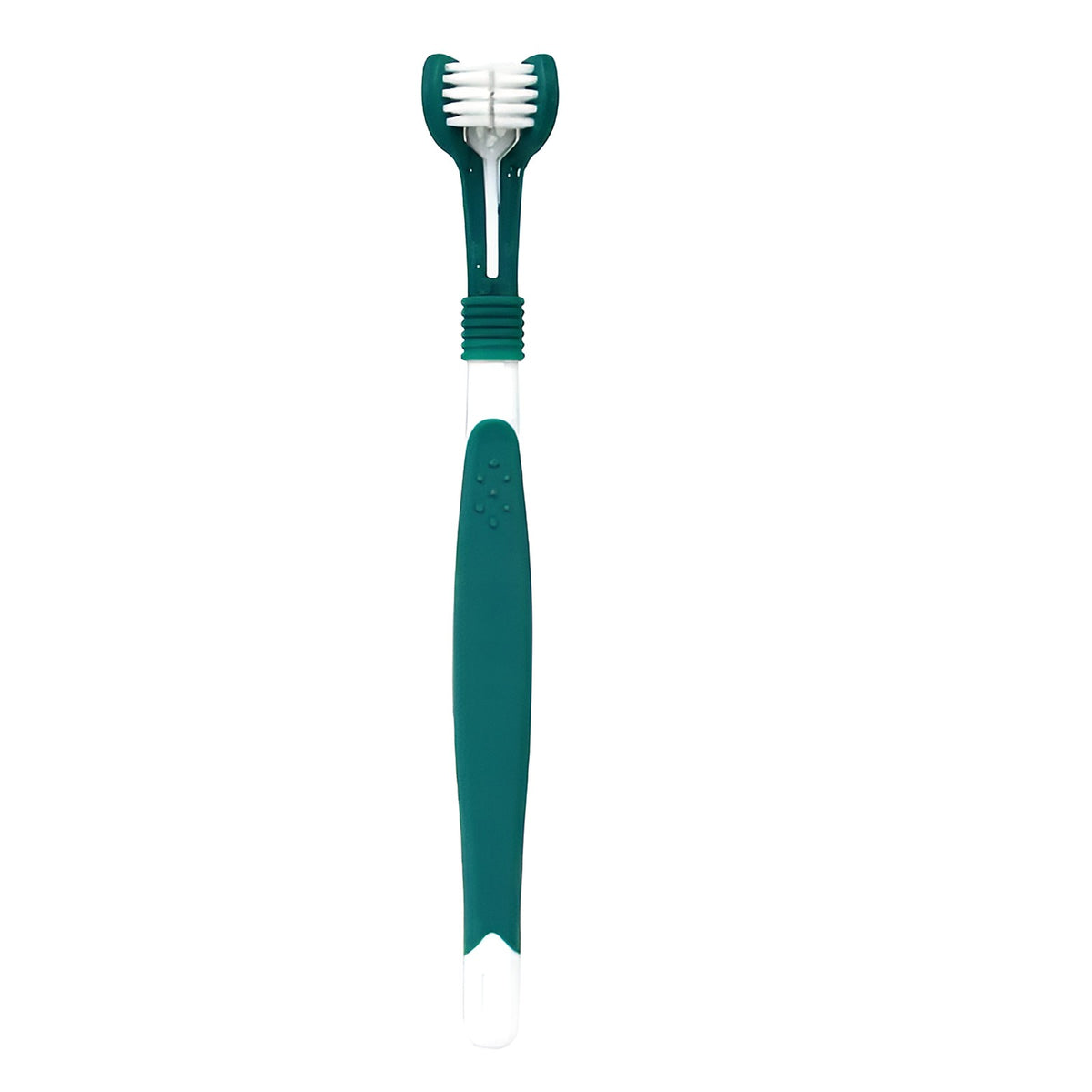 Brosse à dents 3 faces vert foncé