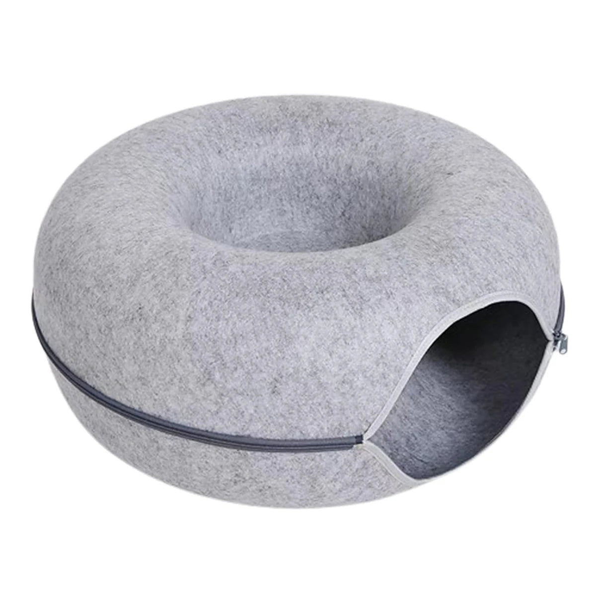 Tunnel donut gris clair