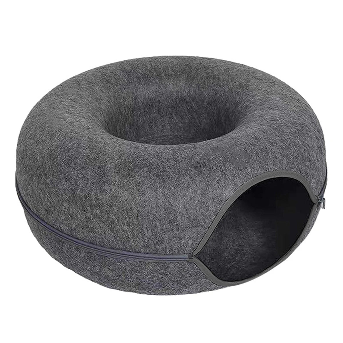 Tunnel donut gris foncé