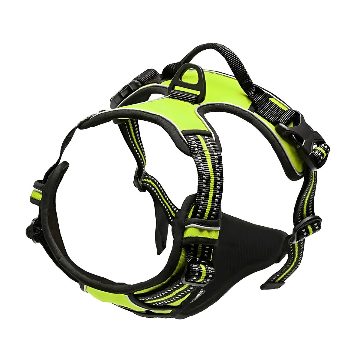 Harnais réglable vert fluo