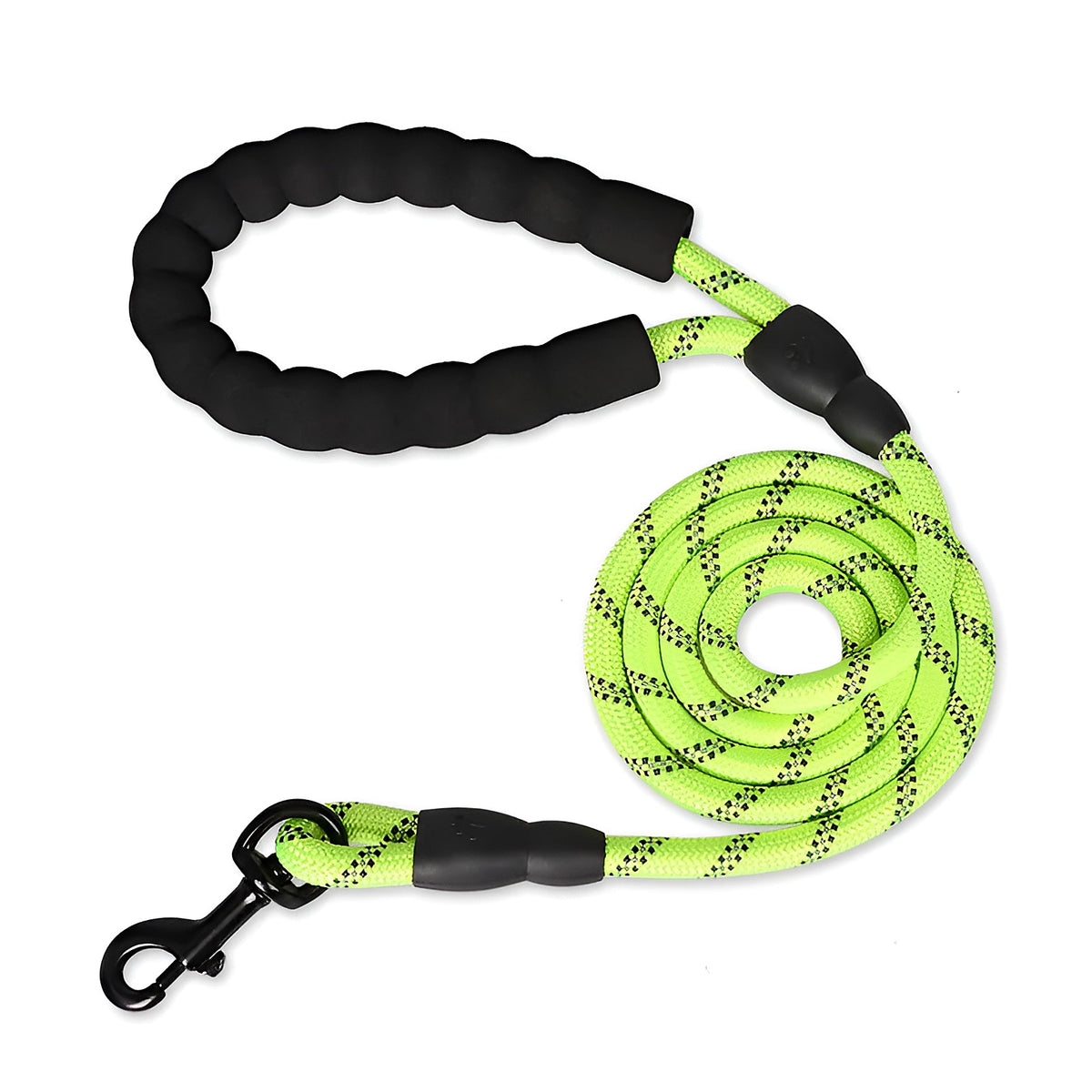 Laisse corde vert fluo