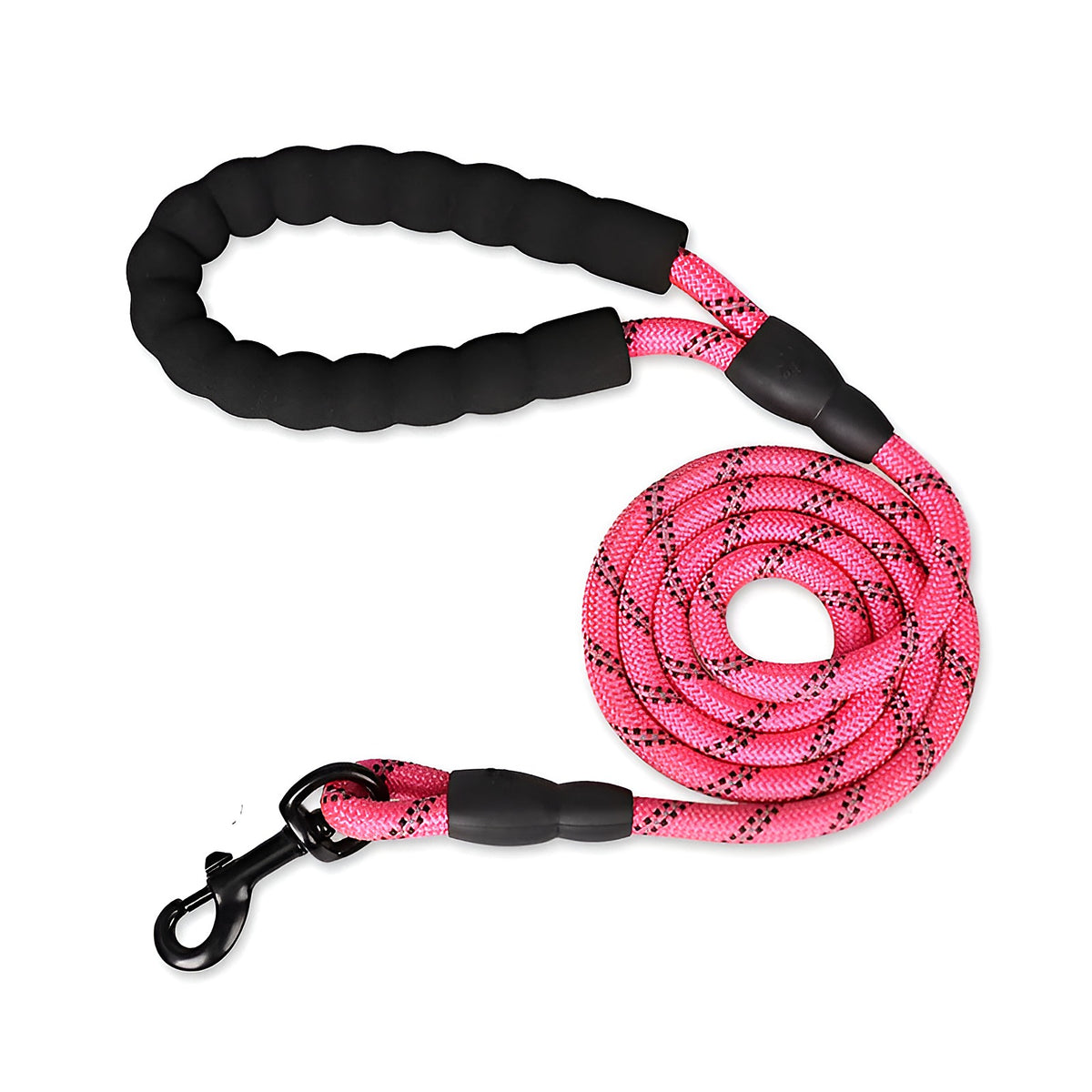 Laisse corde rose