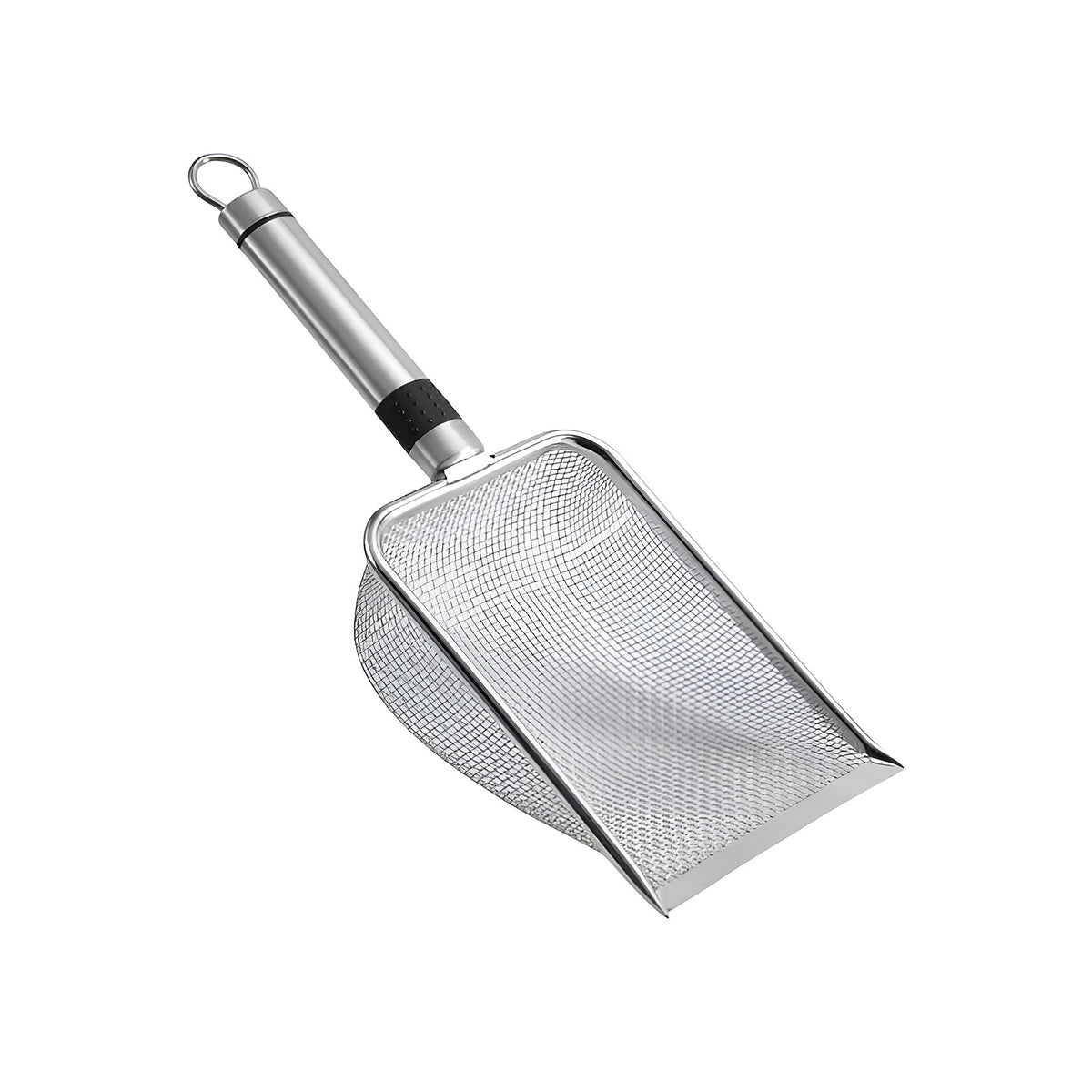 Pelle à litière en inox à mailles fines