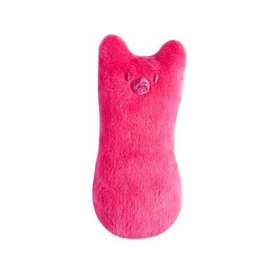 Peluche à l’herbe à chat Pattoune, rose