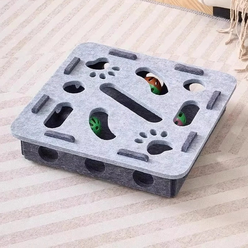Puzzle de chasse Pattoune, gris, forme carrée