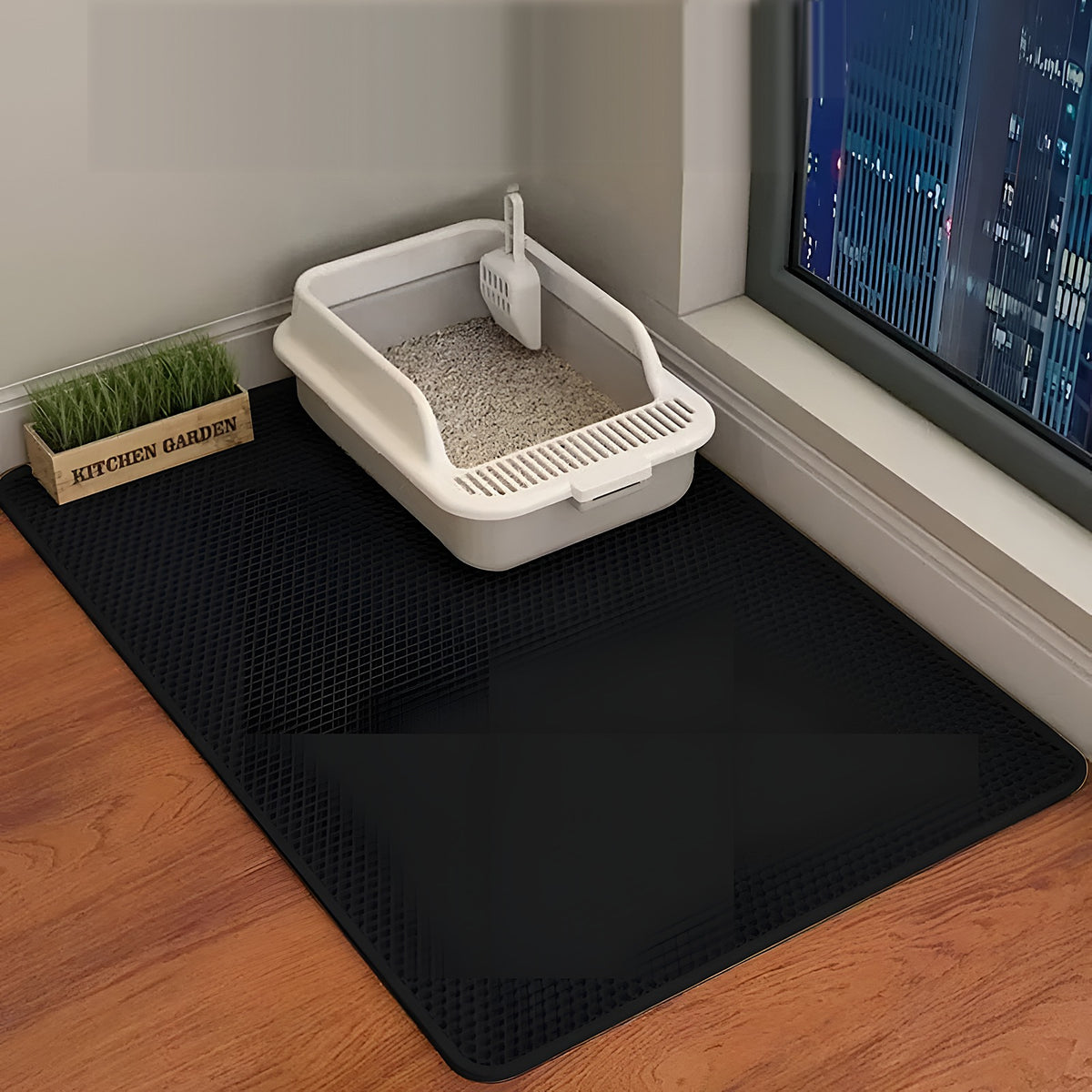 Tapis de litière noir